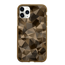 Чехол iPhone 11 Pro матовый СОВРЕМЕННЫЙ КАМУФЛЯЖ, цвет: 3D-коричневый