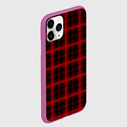 Чехол iPhone 11 Pro матовый Шотландка, цвет: 3D-фиолетовый — фото 2