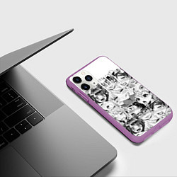 Чехол iPhone 11 Pro матовый AHEGAO, цвет: 3D-фиолетовый — фото 2