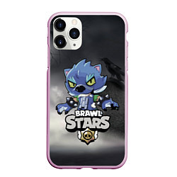 Чехол iPhone 11 Pro матовый Brawl Stars LEON, цвет: 3D-розовый