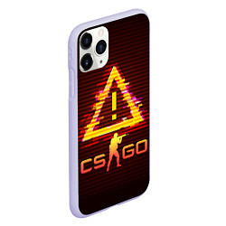 Чехол iPhone 11 Pro матовый CS:GO, цвет: 3D-светло-сиреневый — фото 2