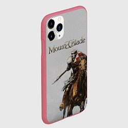 Чехол iPhone 11 Pro матовый Mount and Blade, цвет: 3D-малиновый — фото 2