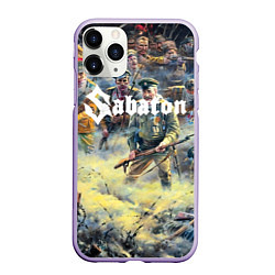 Чехол iPhone 11 Pro матовый Sabaton, цвет: 3D-светло-сиреневый