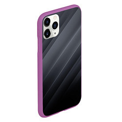 Чехол iPhone 11 Pro матовый GRAY WAVES, цвет: 3D-фиолетовый — фото 2
