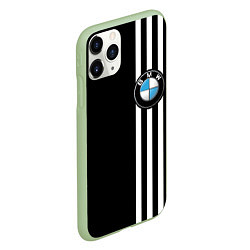Чехол iPhone 11 Pro матовый BMW SPORT, цвет: 3D-салатовый — фото 2