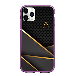 Чехол iPhone 11 Pro матовый Assassins Creed, цвет: 3D-фиолетовый
