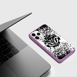 Чехол iPhone 11 Pro матовый Overlord, цвет: 3D-фиолетовый — фото 2