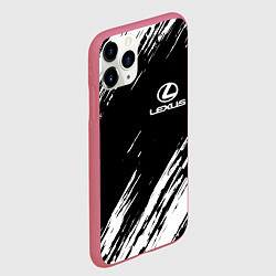 Чехол iPhone 11 Pro матовый LEXUS, цвет: 3D-малиновый — фото 2