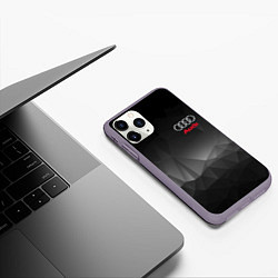 Чехол iPhone 11 Pro матовый AUDI цвета 3D-серый — фото 2