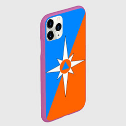 Чехол iPhone 11 Pro матовый МЧС России, цвет: 3D-фиолетовый — фото 2