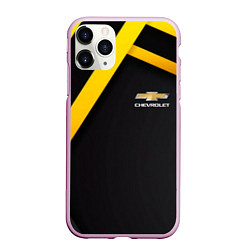 Чехол iPhone 11 Pro матовый CHEVROLET, цвет: 3D-розовый