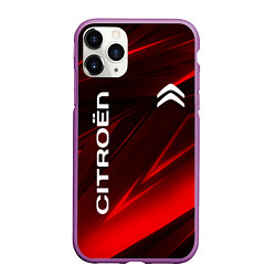 Чехол iPhone 11 Pro матовый CITROEN, цвет: 3D-фиолетовый