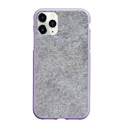 Чехол iPhone 11 Pro матовый Серый бетон, цвет: 3D-светло-сиреневый