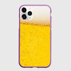 Чехол iPhone 11 Pro матовый Пиво, цвет: 3D-фиолетовый