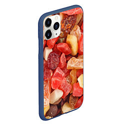 Чехол iPhone 11 Pro матовый Цукаты, цвет: 3D-тёмно-синий — фото 2