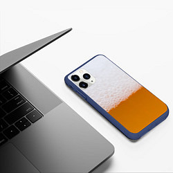 Чехол iPhone 11 Pro матовый ТЕМА:ПИВО, цвет: 3D-тёмно-синий — фото 2
