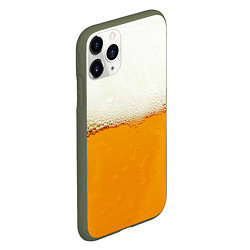 Чехол iPhone 11 Pro матовый Я ПИВО!, цвет: 3D-темно-зеленый — фото 2