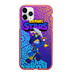 Чехол iPhone 11 Pro матовый MORTIS BRAWL STARS, цвет: 3D-красный