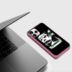 Чехол iPhone 11 Pro матовый Sex Pistols, цвет: 3D-малиновый — фото 2