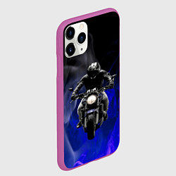 Чехол iPhone 11 Pro матовый МОТОЦИКЛЫ, цвет: 3D-фиолетовый — фото 2