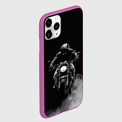 Чехол iPhone 11 Pro матовый МОТОЦИКЛЫ, цвет: 3D-фиолетовый — фото 2