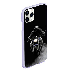 Чехол iPhone 11 Pro матовый МОТОЦИКЛЫ, цвет: 3D-светло-сиреневый — фото 2