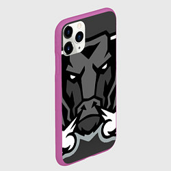 Чехол iPhone 11 Pro матовый Зверь, цвет: 3D-фиолетовый — фото 2