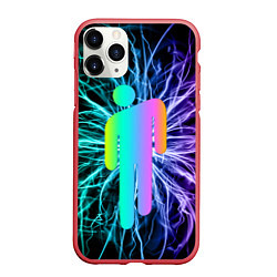 Чехол iPhone 11 Pro матовый BILLIE EILISH, цвет: 3D-красный