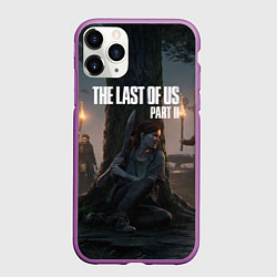 Чехол iPhone 11 Pro матовый The Last of Us part 2, цвет: 3D-фиолетовый