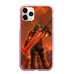 Чехол iPhone 11 Pro матовый Палач Рока, цвет: 3D-розовый