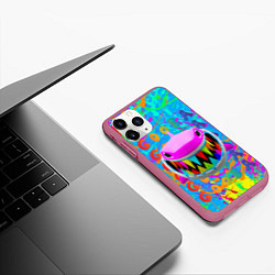 Чехол iPhone 11 Pro матовый 6IX9INE GOOBA, цвет: 3D-малиновый — фото 2