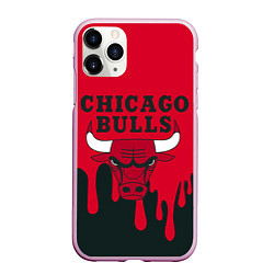 Чехол iPhone 11 Pro матовый Chicago Bulls