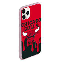 Чехол iPhone 11 Pro матовый Chicago Bulls, цвет: 3D-розовый — фото 2