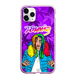 Чехол iPhone 11 Pro матовый Такеши 6ix9ine, цвет: 3D-розовый