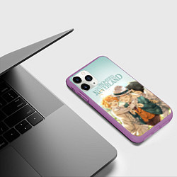 Чехол iPhone 11 Pro матовый The Promised Neverland, цвет: 3D-фиолетовый — фото 2