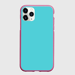 Чехол iPhone 11 Pro матовый Бирюза, цвет: 3D-малиновый