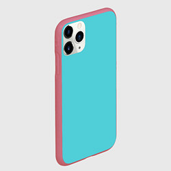 Чехол iPhone 11 Pro матовый Бирюза, цвет: 3D-малиновый — фото 2