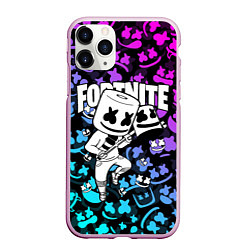 Чехол iPhone 11 Pro матовый FORTNITE x MARSHMELLO, цвет: 3D-розовый