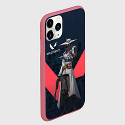 Чехол iPhone 11 Pro матовый CYPHER VALORANT, цвет: 3D-малиновый — фото 2