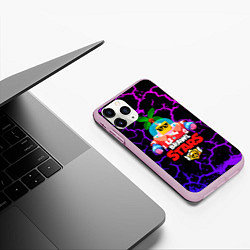 Чехол iPhone 11 Pro матовый BRAWL STARS NEW SPROUT 3, цвет: 3D-розовый — фото 2