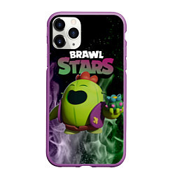 Чехол iPhone 11 Pro матовый Brawl Stars Spike, цвет: 3D-фиолетовый