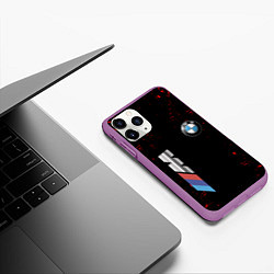 Чехол iPhone 11 Pro матовый BMW, цвет: 3D-фиолетовый — фото 2