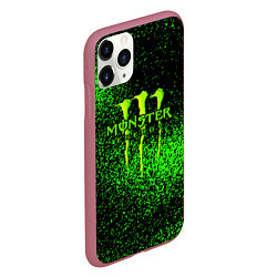 Чехол iPhone 11 Pro матовый MONSTER ENERGY, цвет: 3D-малиновый — фото 2