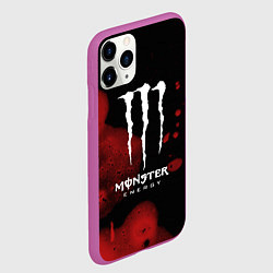 Чехол iPhone 11 Pro матовый MONSTER ENERGY, цвет: 3D-фиолетовый — фото 2