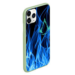 Чехол iPhone 11 Pro матовый ASSASSINS CREED VALHALLA, цвет: 3D-салатовый — фото 2