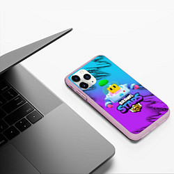 Чехол iPhone 11 Pro матовый Brawl Stars SPROUT, цвет: 3D-розовый — фото 2