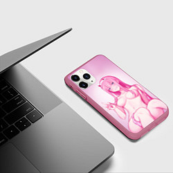 Чехол iPhone 11 Pro матовый DARLING IN THE FRANXX, цвет: 3D-малиновый — фото 2