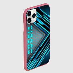 Чехол iPhone 11 Pro матовый Russia, цвет: 3D-малиновый — фото 2