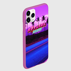 Чехол iPhone 11 Pro матовый HOTLINE MIAMI, цвет: 3D-фиолетовый — фото 2