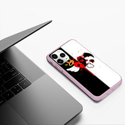 Чехол iPhone 11 Pro матовый Добро и зло, Payton Moormeier, цвет: 3D-розовый — фото 2